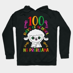 Funny 100 Days of School No Probllama, 100th Day of School Kids Hoodie